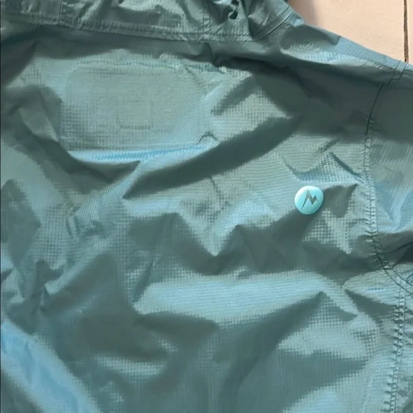 Marmot Kids rain Jacket turquoise size small - Picture 6 of 9